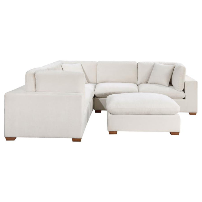 Coaster Lakeview 5-piece Upholstered Modular Sectional Sofa Ivory