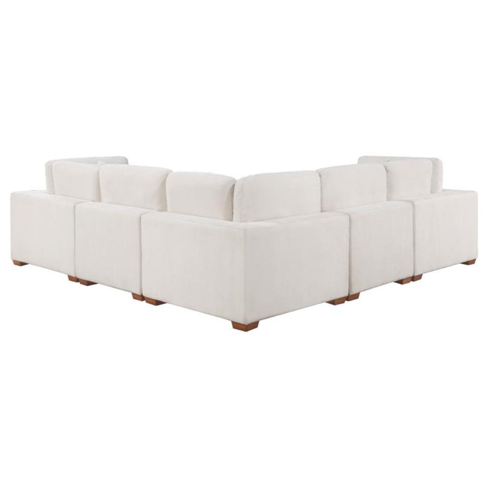 Coaster Lakeview 5-piece Upholstered Modular Sectional Sofa Ivory