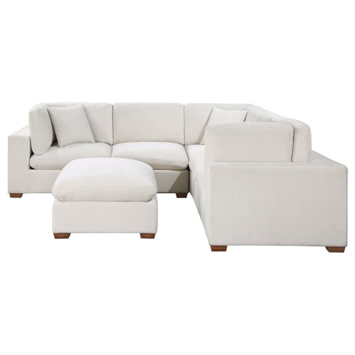 Coaster Lakeview 5-piece Upholstered Modular Sectional Sofa Ivory