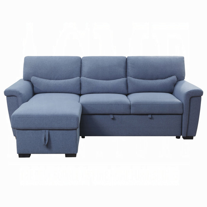 ACME Haruko Reversible Sectional Sofa W/Sleeper & Storage