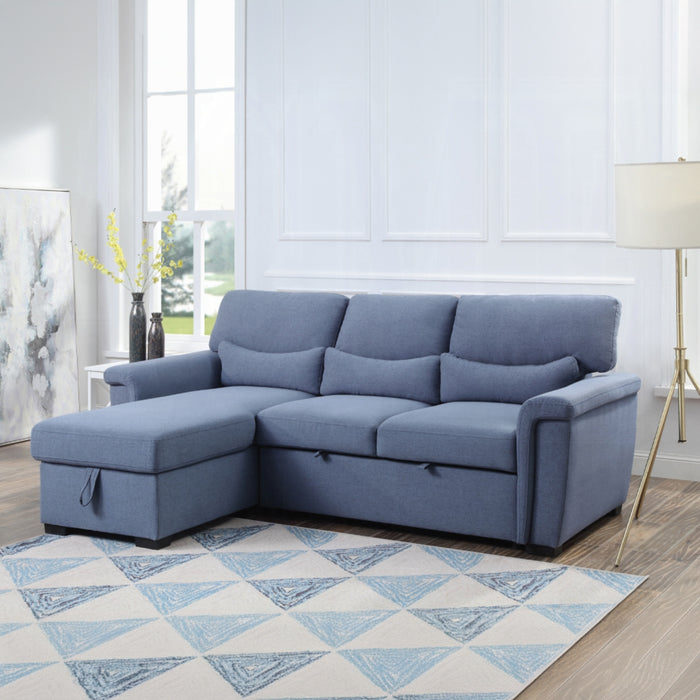 ACME Haruko Reversible Sectional Sofa W/Sleeper & Storage