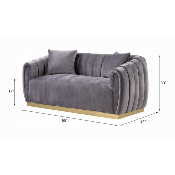 ACME Elchanon Loveseat W/2 Pillows