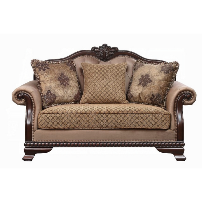 ACME Chateau De Ville Loveseat W/3 Pillows(Same Lv01589)