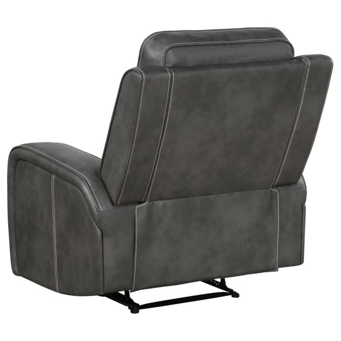 Coaster Raelynn 3-piece Upholstered Reclining Sofa Living Room Set Grey