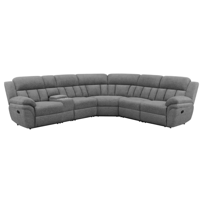 Coaster  Bahrain 6-piece Modular Reclining Sectional Sofa Charcoal