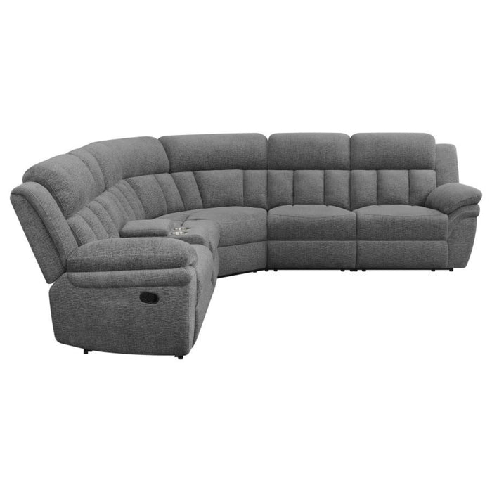 Coaster  Bahrain 6-piece Modular Reclining Sectional Sofa Charcoal