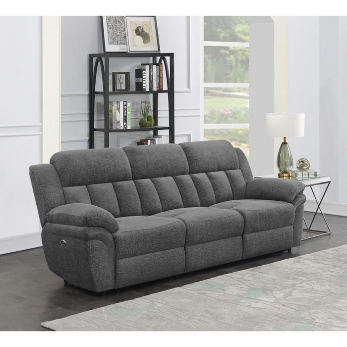 Coaster Bahrain Upholstered Power Sofa Charcoal