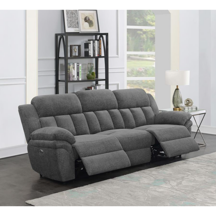 Coaster Bahrain Upholstered Power Sofa Charcoal