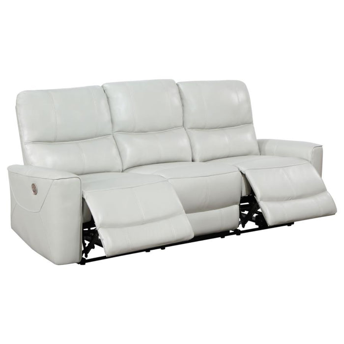 Coaster Greenfield 2-piece Power Reclining Sofa Living Room Set Ivory