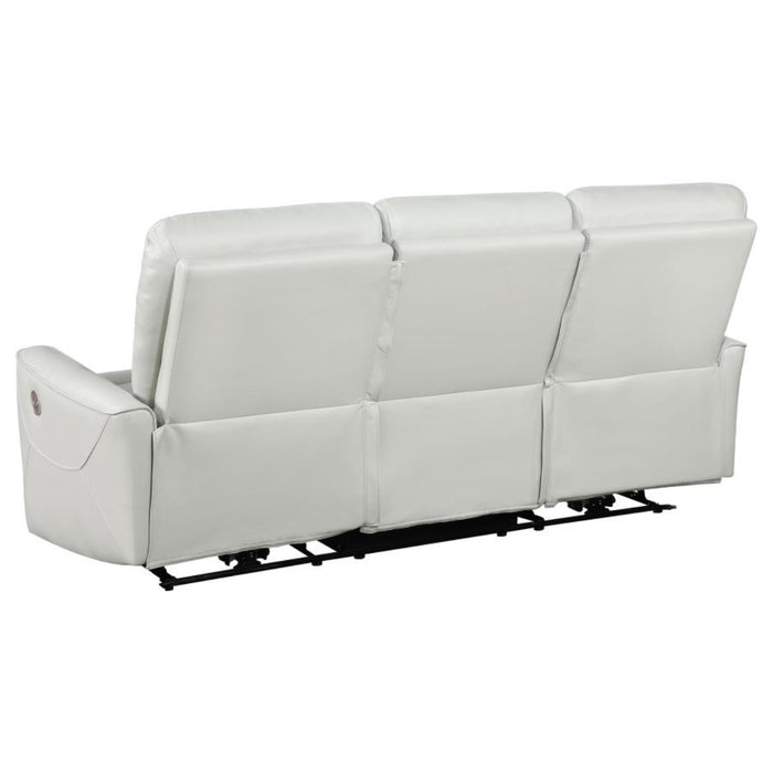 Coaster Greenfield 2-piece Power Reclining Sofa Living Room Set Ivory