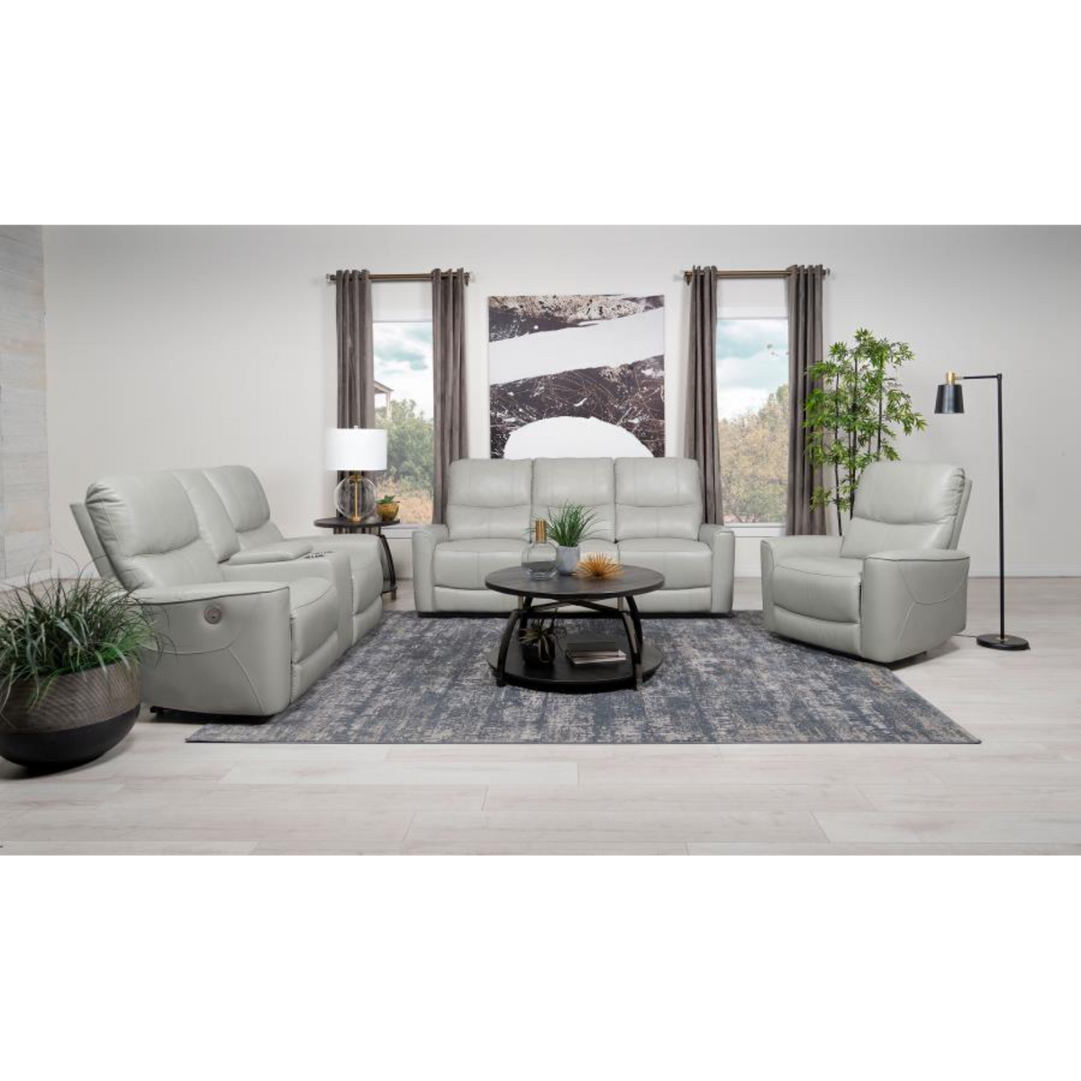 Coaster Greenfield 3-piece Power Reclining Sofa Living Room Set Ivory ...
