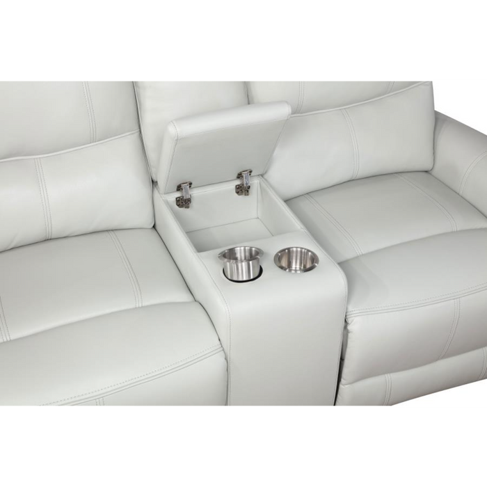 Coaster Greenfield 3-piece Power Reclining Sofa Living Room Set Ivory