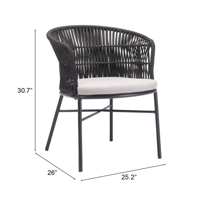 Zuo Freycinet Dining Chair Black