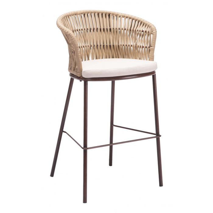 Zuo Freycinet Barstool Natural