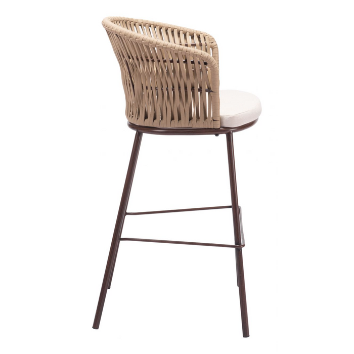 Zuo Freycinet Barstool Natural