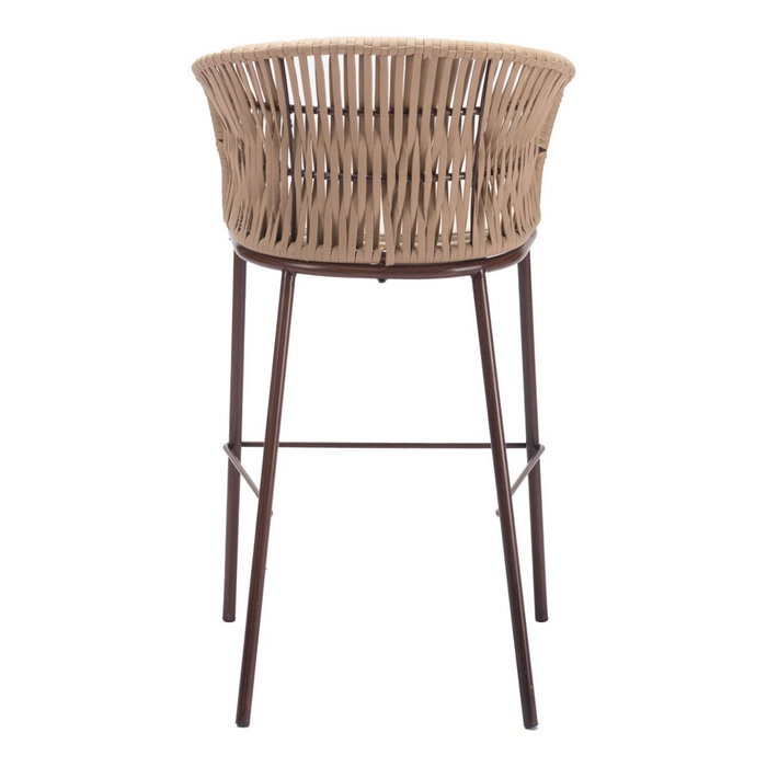 Zuo Freycinet Barstool Natural