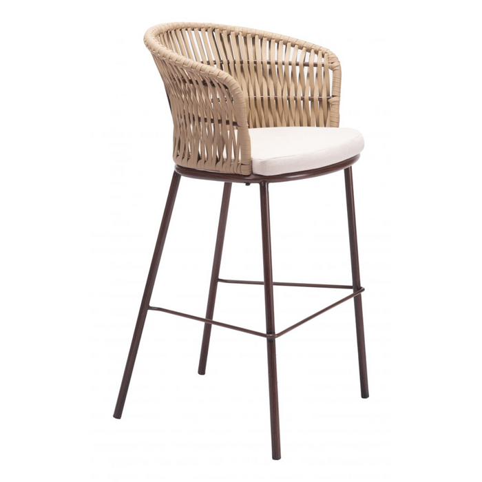 Zuo Freycinet Barstool Natural