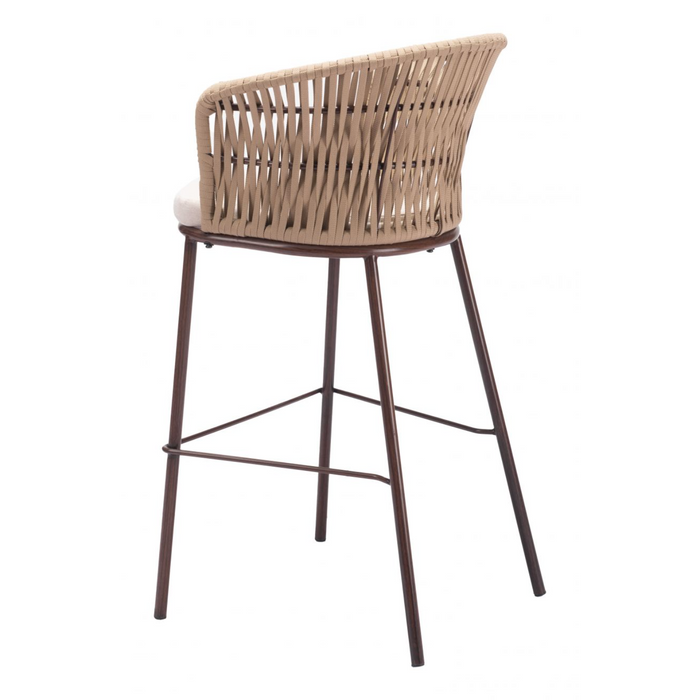 Zuo Freycinet Barstool Natural