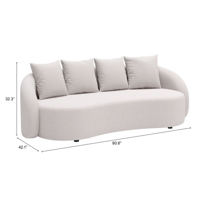 Zuo Sunny Isles Sofa Beige