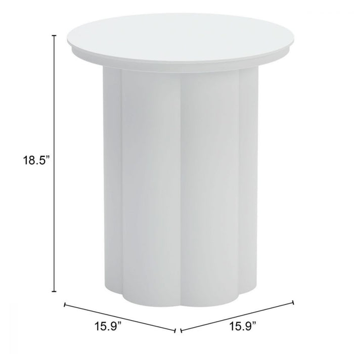 Zuo Kogur Side Table White