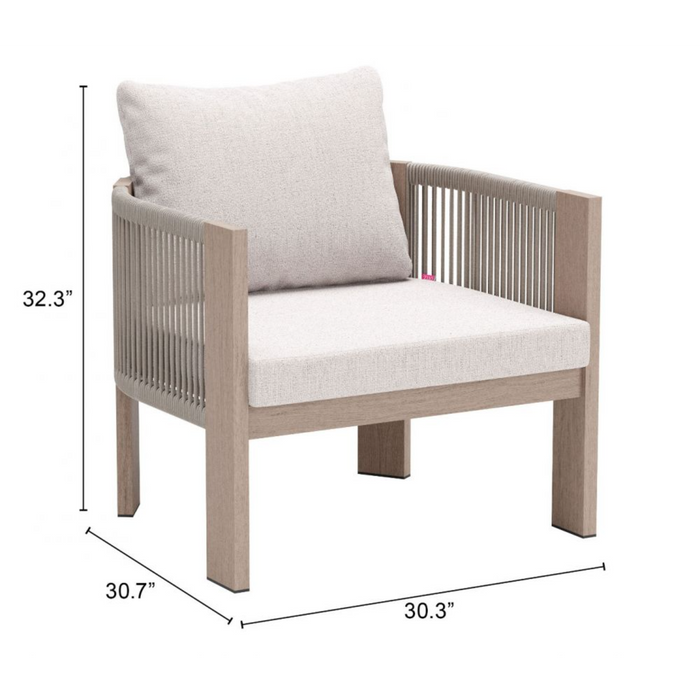 Zuo Rebel Accent Chair Beige