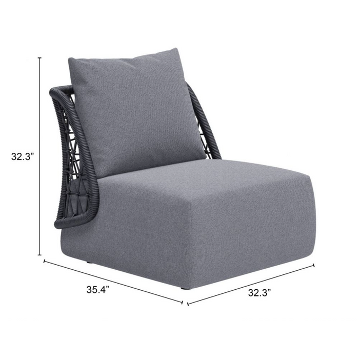 Zuo Mekan Accent Chair Gray