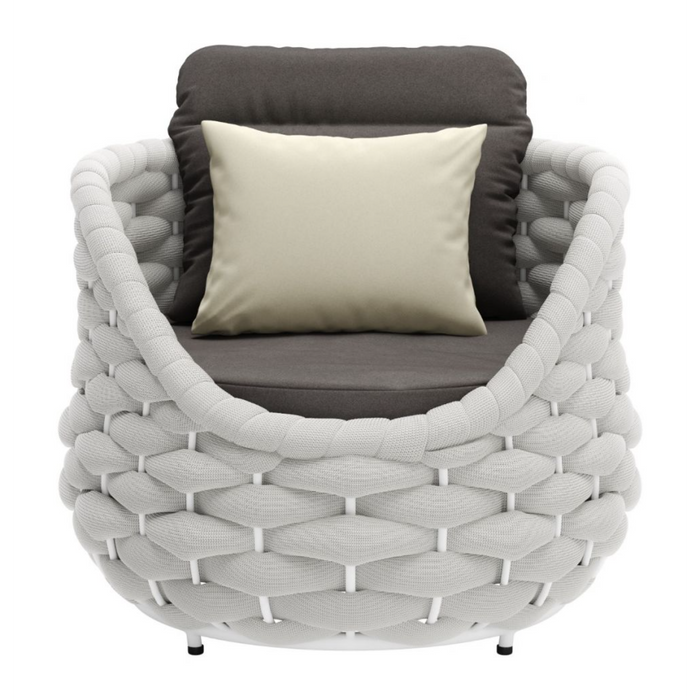 Zuo Coral Reef Accent Chair Gray