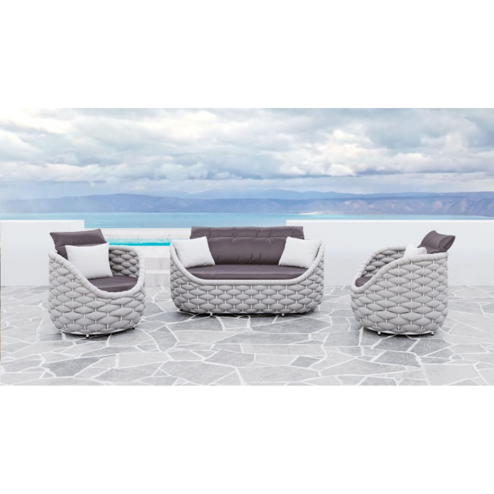 Zuo Coral Reef Accent Chair Gray