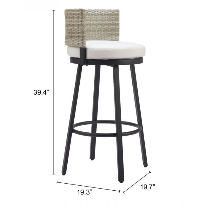 Zuo Midnight Wave Barstool White