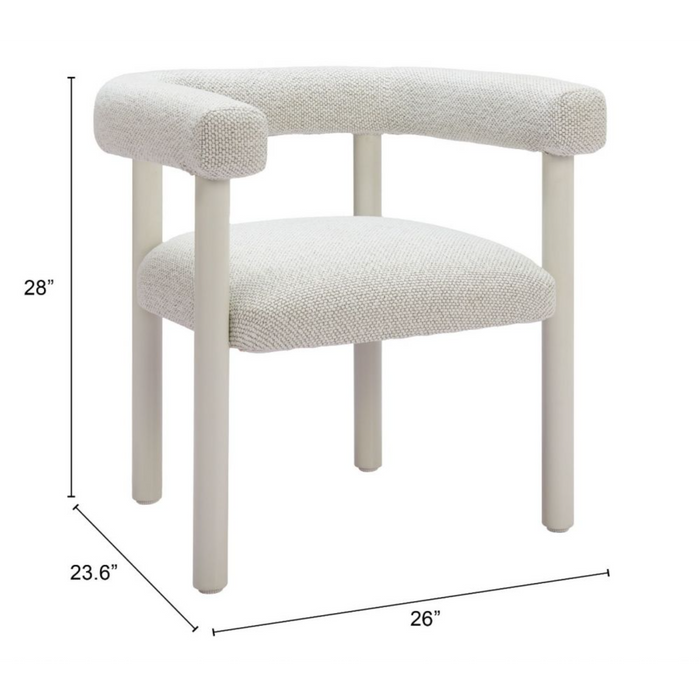 Zuo Sunbath Dining Chair White