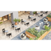 Zuo Gazebo Dining Table Multicolor - Bed & Sofa Hub