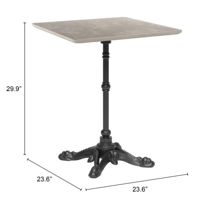 Zuo Alfresco Dining Table Gray