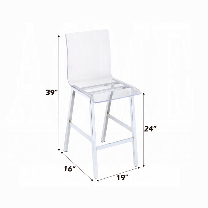 ACME Nadie Counter Height Chair (Set-2)