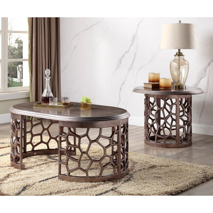 Homey Design Hd-8912 D – 3 Pc Coffee Table Set Accent Furniture