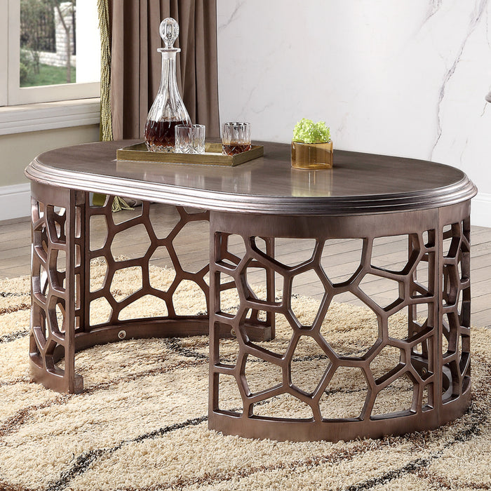 Homey Design Hd-8912 D – 3 Pc Coffee Table Set Accent Furniture