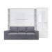 Maxima House Vertical Queen Size Murphy Bed Invento with Sofa, Two Cabinets and Wardrobe - Bed & Sofa Hub