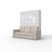 Maxima House Invento European Queen Size Vertical Murphy Bed with Sofa - Bedroom Set - Bed & Sofa Hub