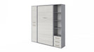 Maxima House Invento Vertical Wall Bed, European Twin Size with 2 cabinets IN90V-08/09W - Bed & Sofa Hub