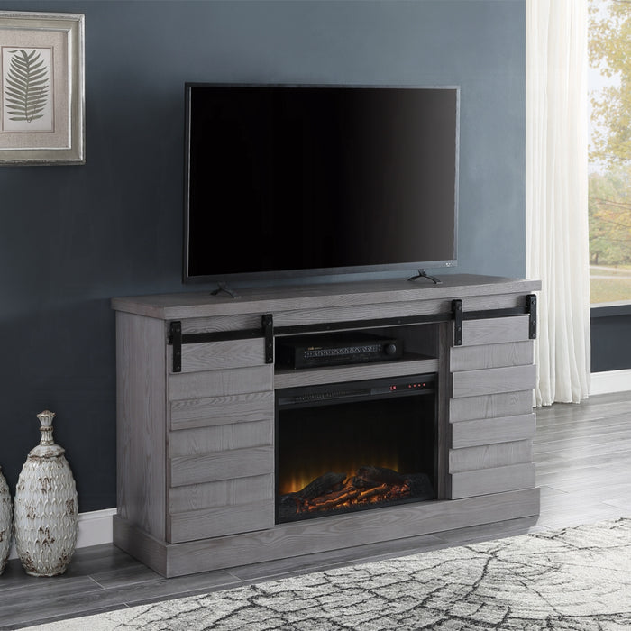 ACME Amrita Tv Stand W/Fireplace