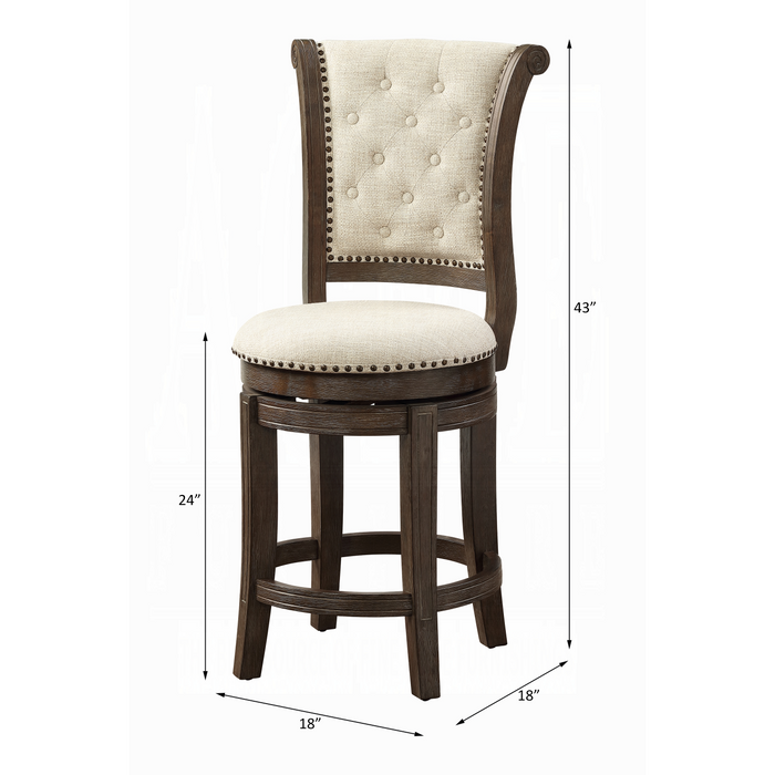 ACME Glison Counter Height Chair (Set-2)