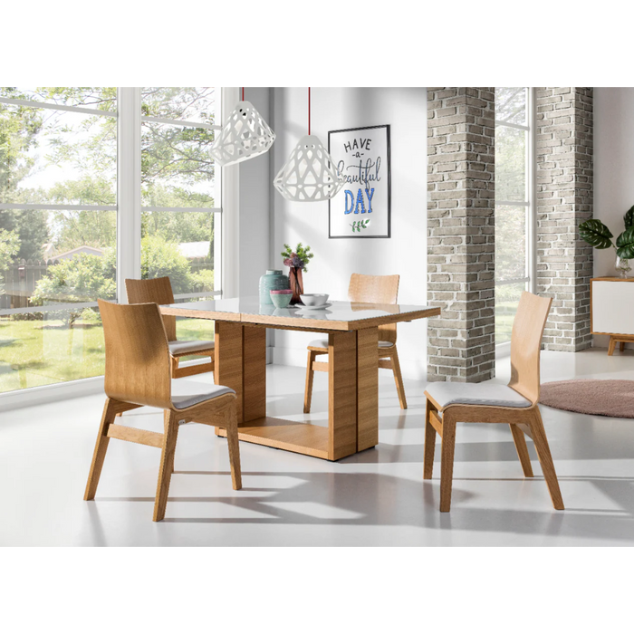 Maxima House Wooden Dining Set Madera with 4 Chairs