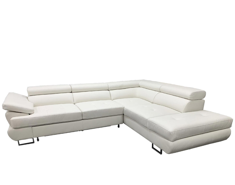 Maxima House LUTON Leather Sectional Sleeper Sofa BEN030