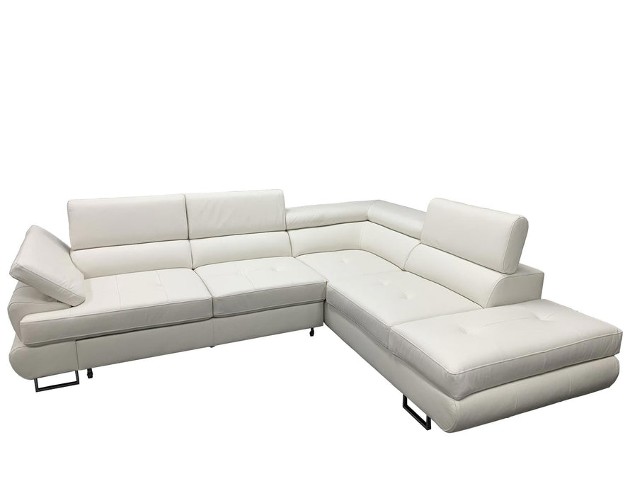 Maxima House LUTON Leather Sectional Sleeper Sofa BEN030