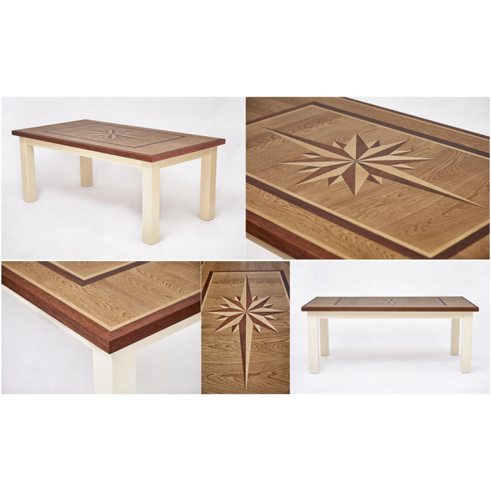 Maxima House Wind Rose Wood Dining Table