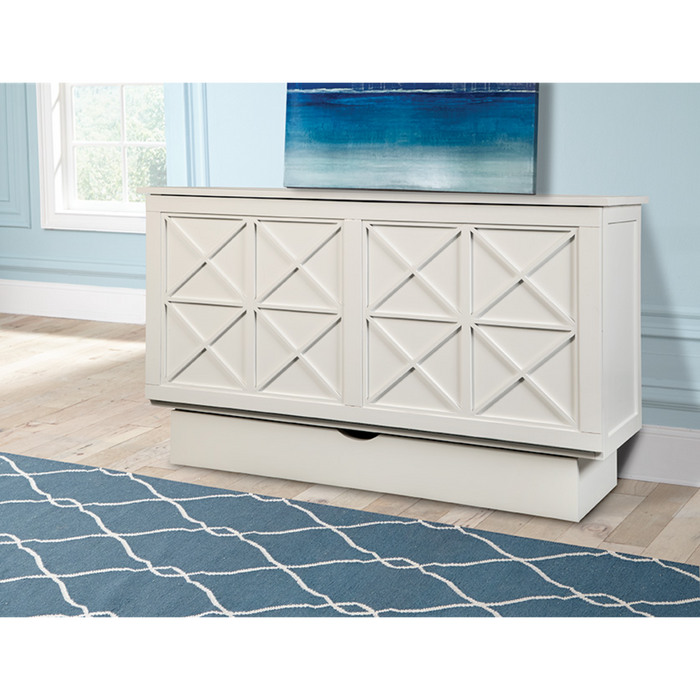 Arason Enterprises Creden-ZzZ Essex White Queen Size Cabinet Bed