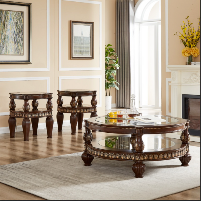 Homey Design Hd-1521 – 3 Pc Coffee Table Set Accent Furniture