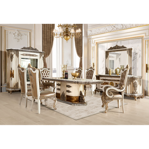 Homey Design Hd-1881 – 7 Pc Dining Set - Bed & Sofa Hub