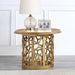Homey Design Hd-8913 Gold – End Table - Bed & Sofa Hub