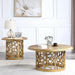 Homey Design Hd-8913 Gold – End Table - Bed & Sofa Hub