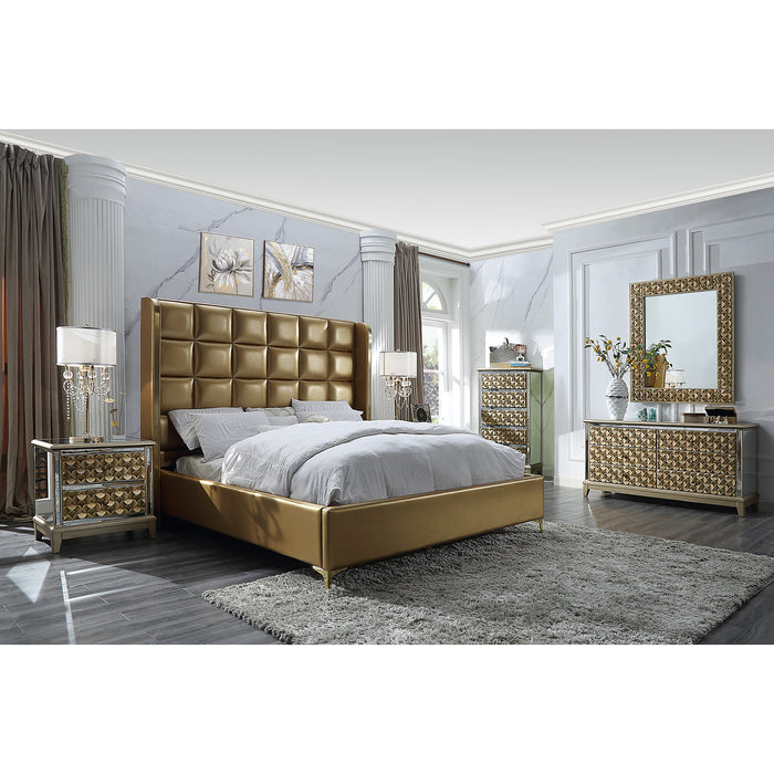 Homey Design HD-6065 – 5PC BEDROOM SET HD-EK6065-5PC-BEDROOM